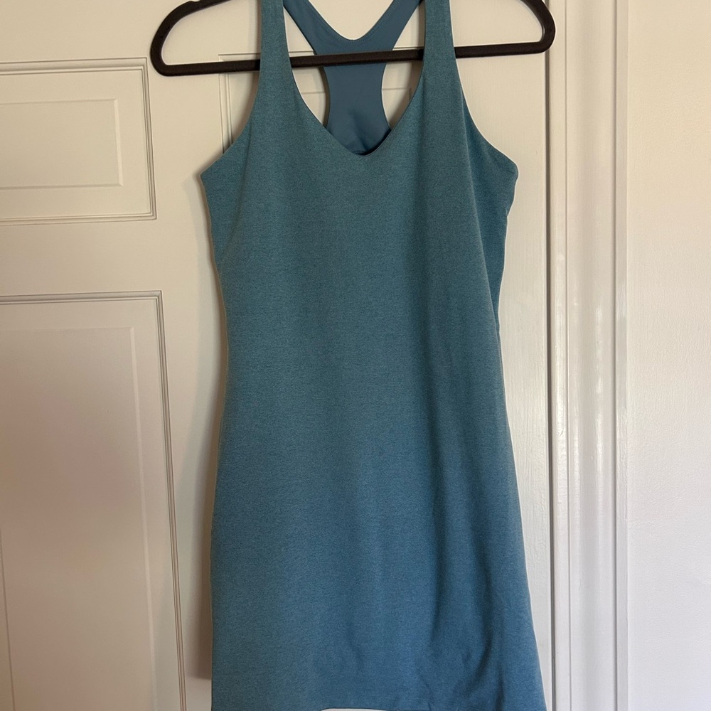 Girlfriend Collective Green Sheath Mini Dress Sleeveless Halter